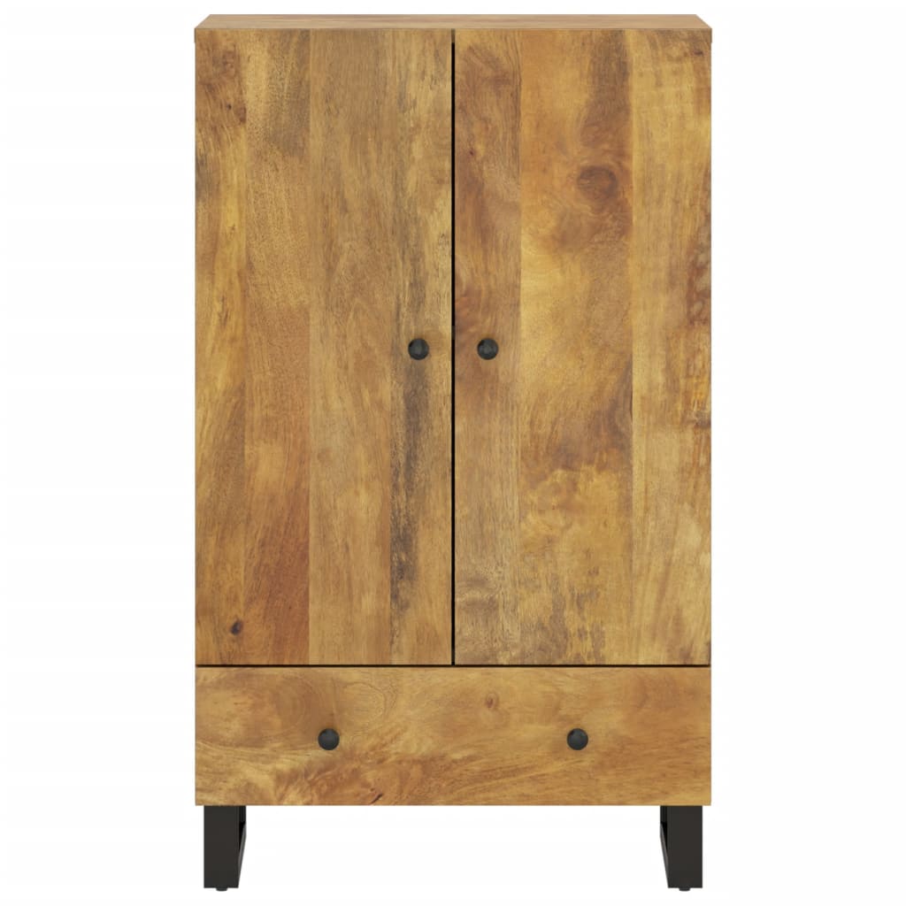 Visoka komoda s ladicom 60x33x100 cm od drva manga i željeza