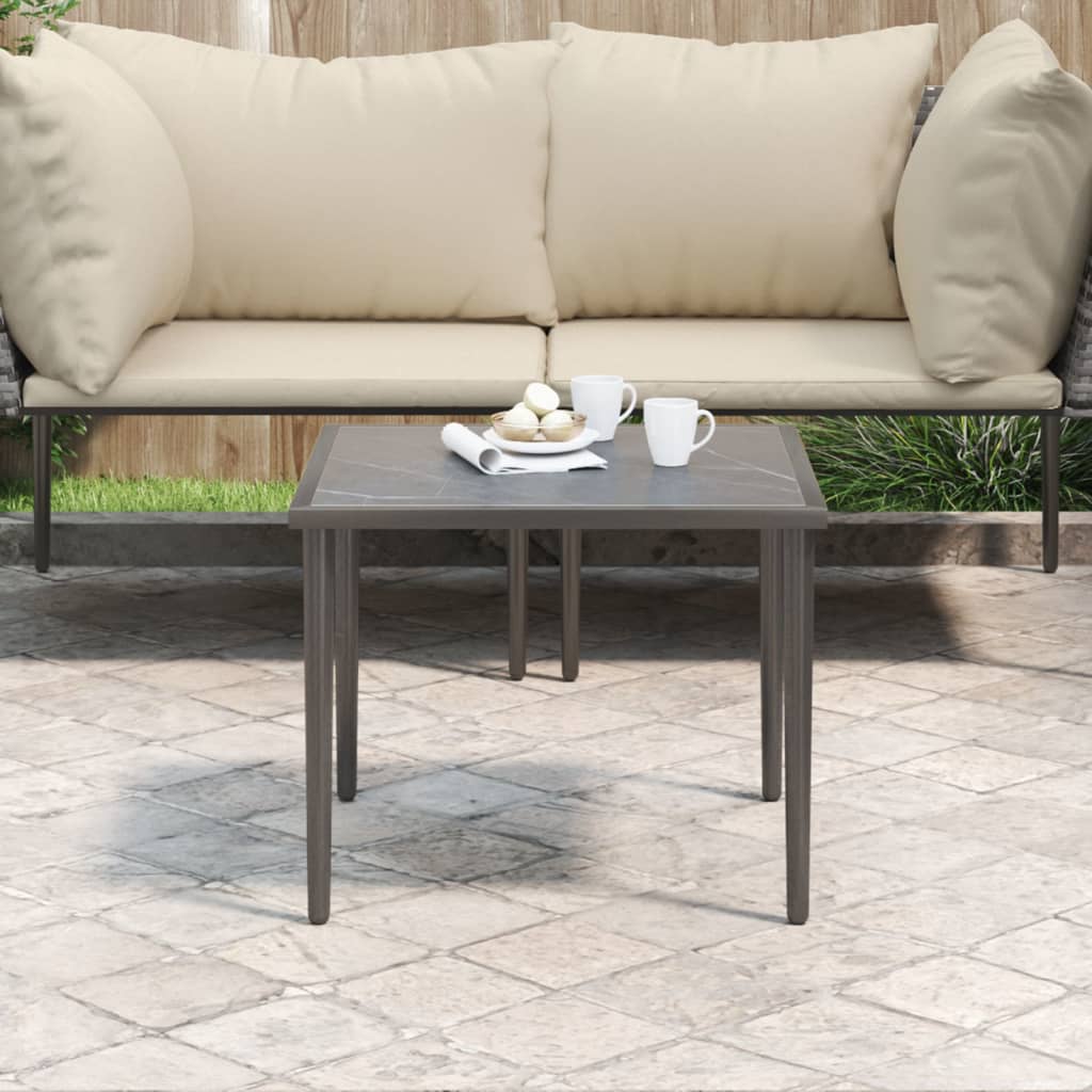 Vrtni stol sivi 48 x 48 x 37 cm čelični