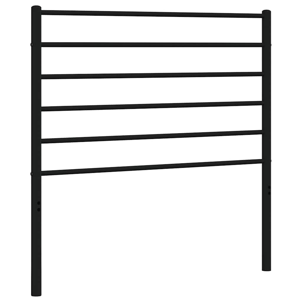 Metalno zamjensko uzglavlje crno 90 cm
