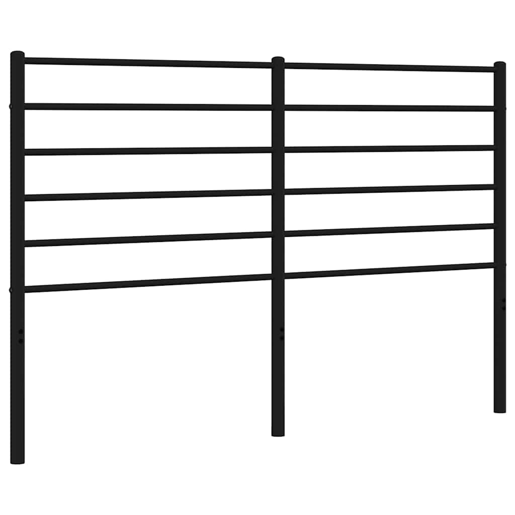 Metalno zamjensko uzglavlje crno 120 cm