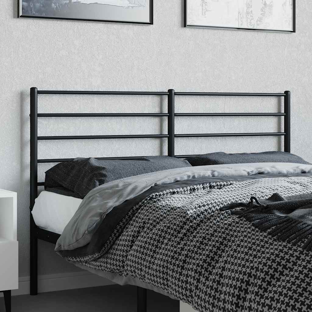 Metalno zamjensko uzglavlje crno 120 cm