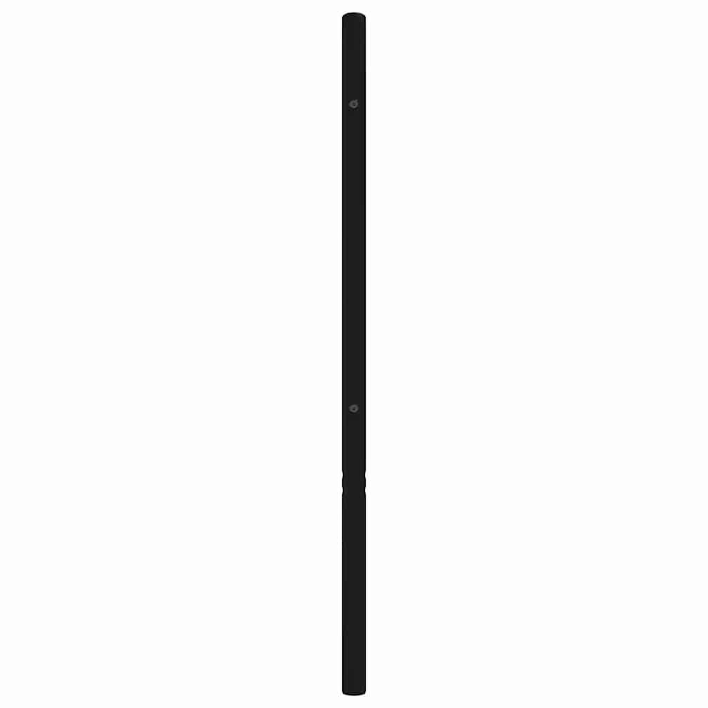 Metalno zamjensko uzglavlje crno 120 cm