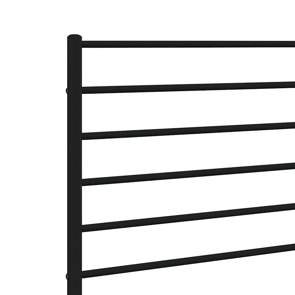 Metalno zamjensko uzglavlje crno 120 cm
