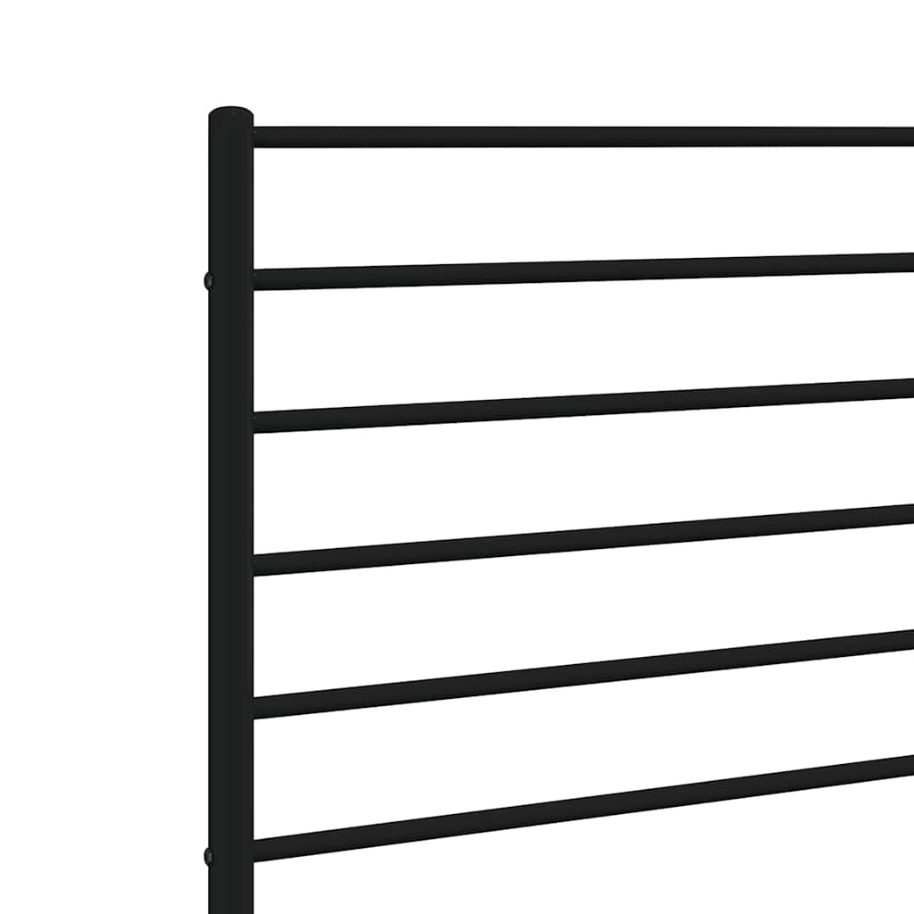 Metalno zamjensko uzglavlje crno 135 cm