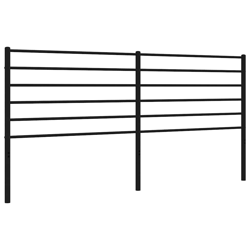 Metalno zamjensko uzglavlje crno 193 cm