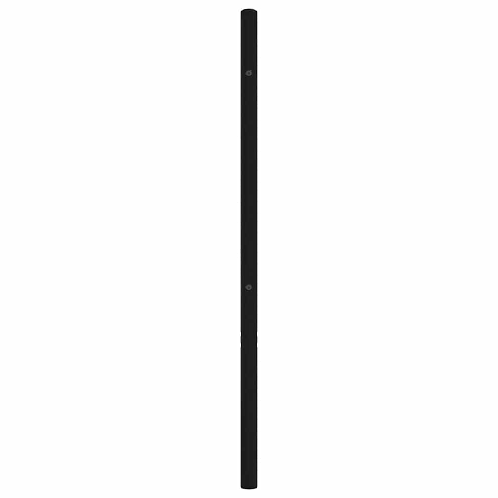 Metalno zamjensko uzglavlje crno 193 cm