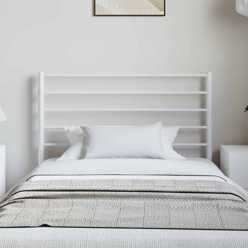 Metalno zamjensko uzglavlje bijelo 100 cm