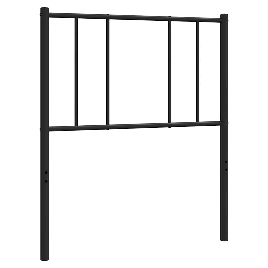 Metalno zamjensko uzglavlje crno 100 cm