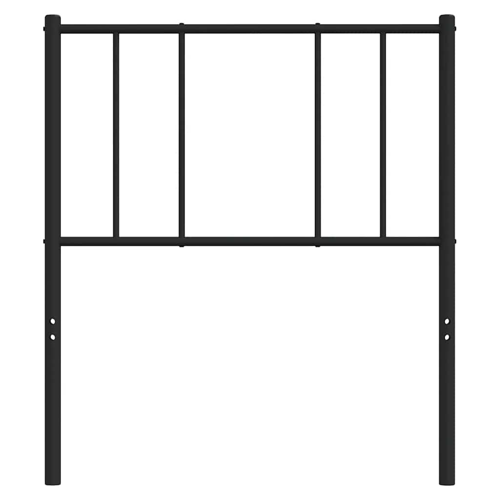 Metalno zamjensko uzglavlje crno 100 cm