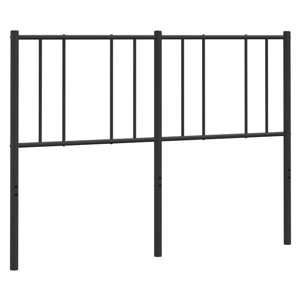 Metalno zamjensko uzglavlje crno 150 cm