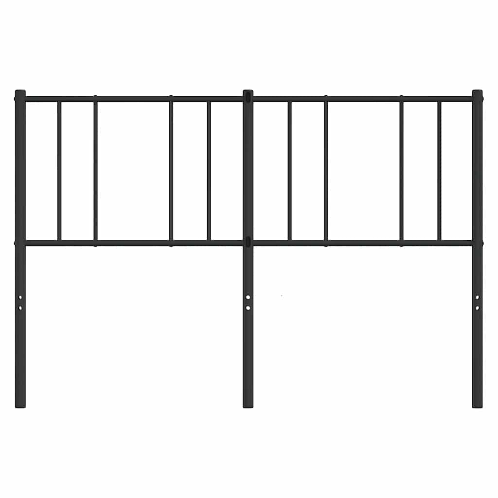 Metalno zamjensko uzglavlje crno 150 cm