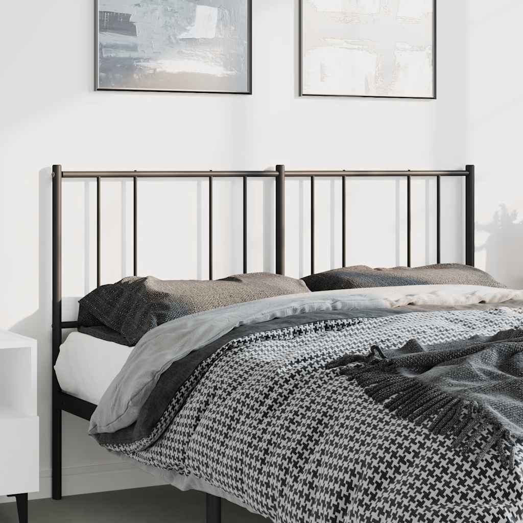 Metalno zamjensko uzglavlje crno 150 cm