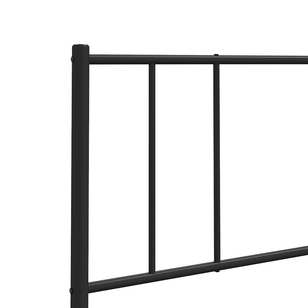 Metalno zamjensko uzglavlje crno 160 cm