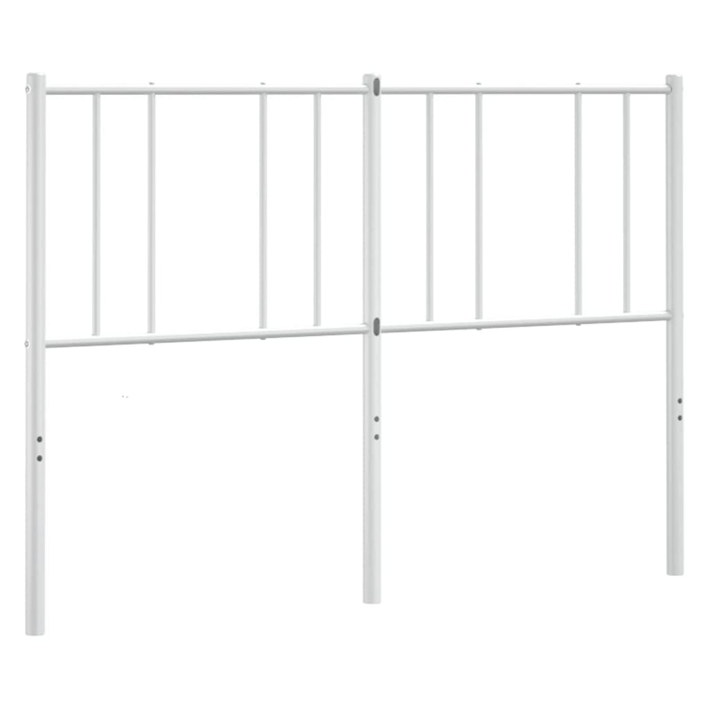 Metalno zamjensko uzglavlje bijelo 135 cm