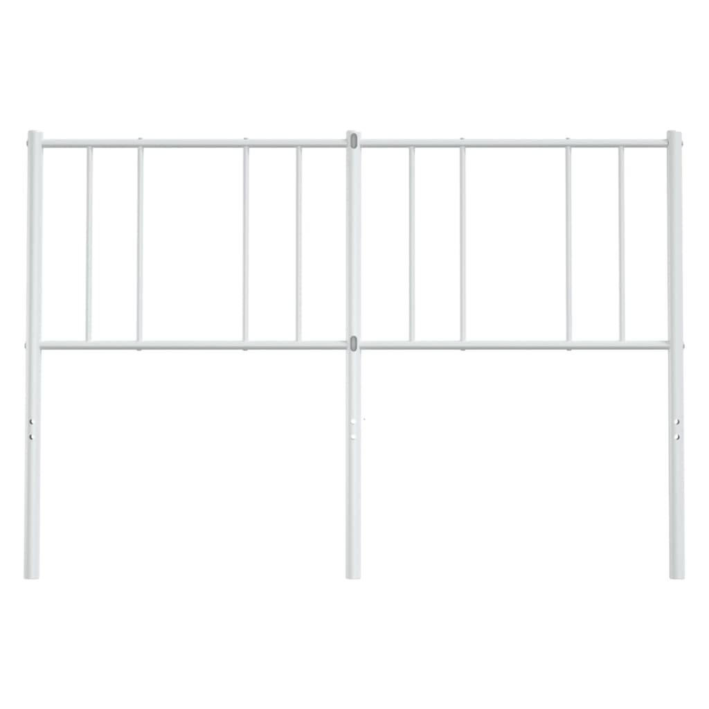 Metalno zamjensko uzglavlje bijelo 135 cm