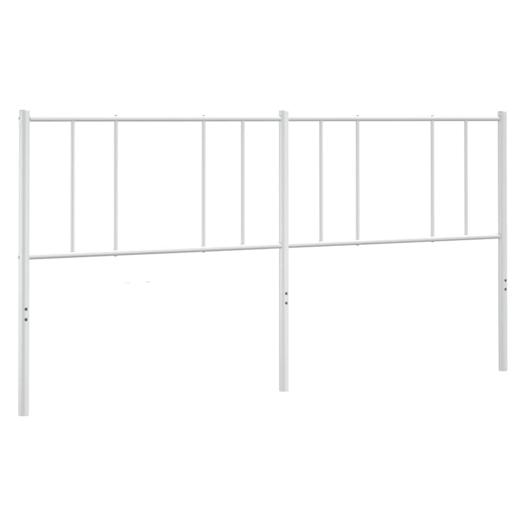 Metalno zamjensko uzglavlje bijelo 180 cm