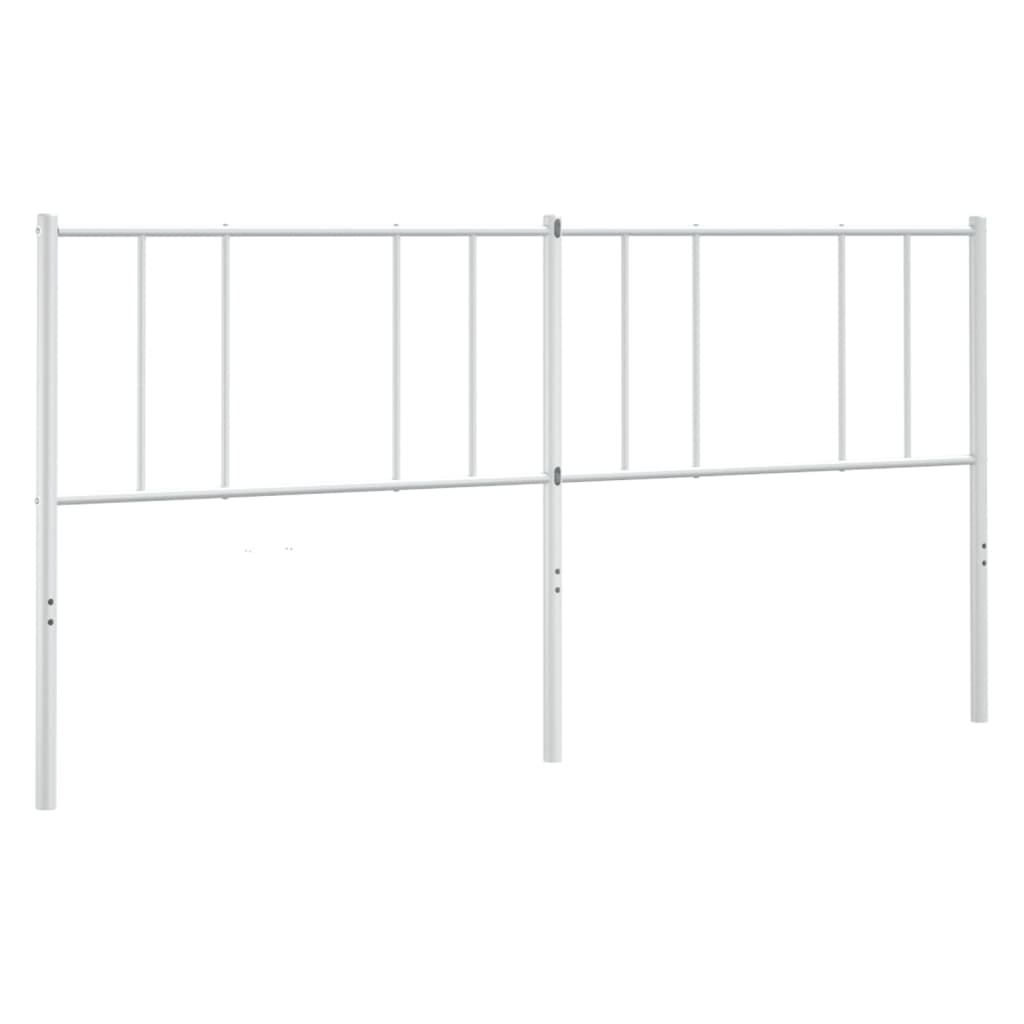 Metalno zamjensko uzglavlje bijelo 200 cm