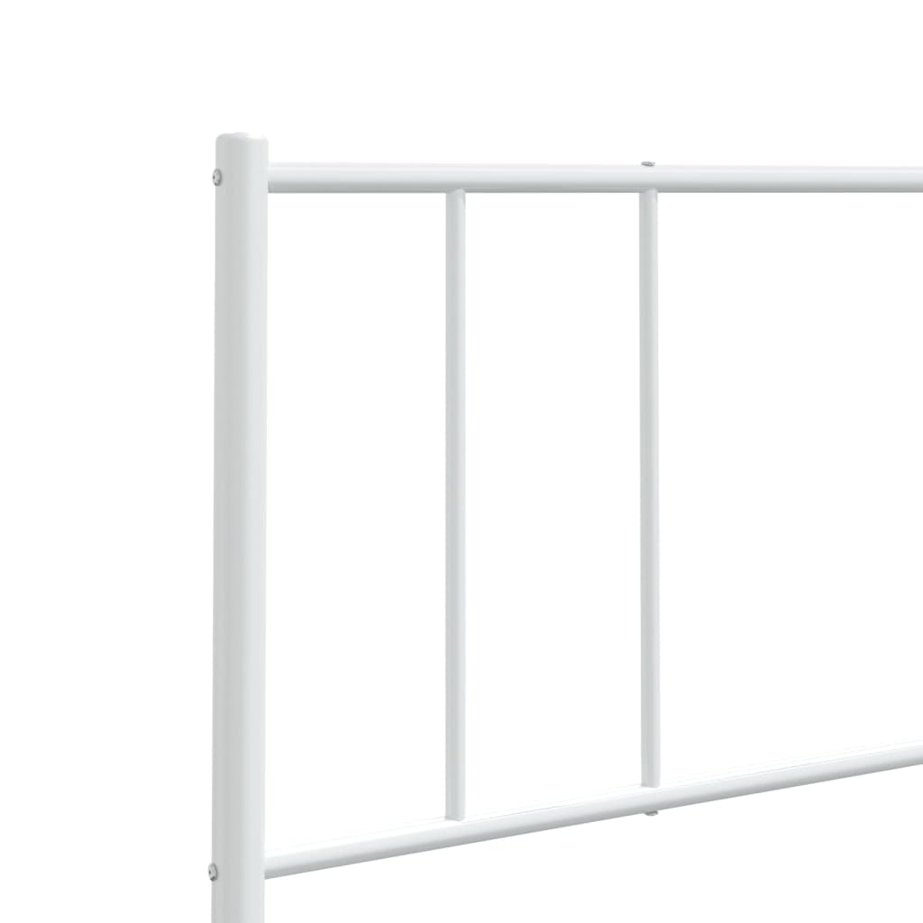 Metalno zamjensko uzglavlje bijelo 200 cm