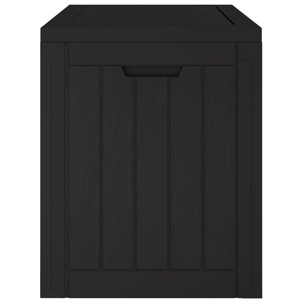 Vrtna kutija za pohranu crna 55,5 x 43 x 53 cm polipropilen