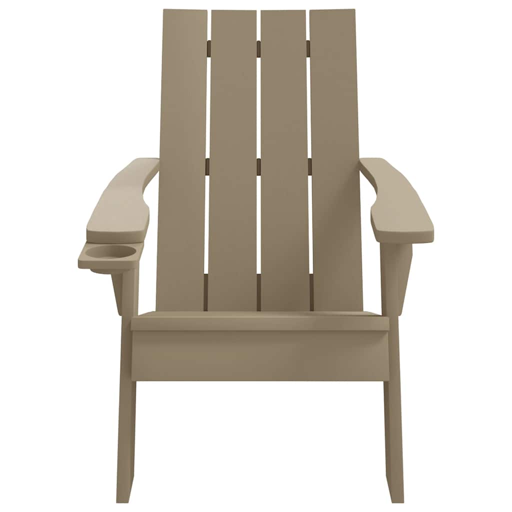 Vrtna stolica Adirondack svjetlosmeđa 75x88,5x89,5 cm PP