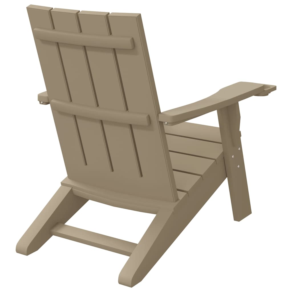 Vrtna stolica Adirondack svjetlosmeđa 75x88,5x89,5 cm PP