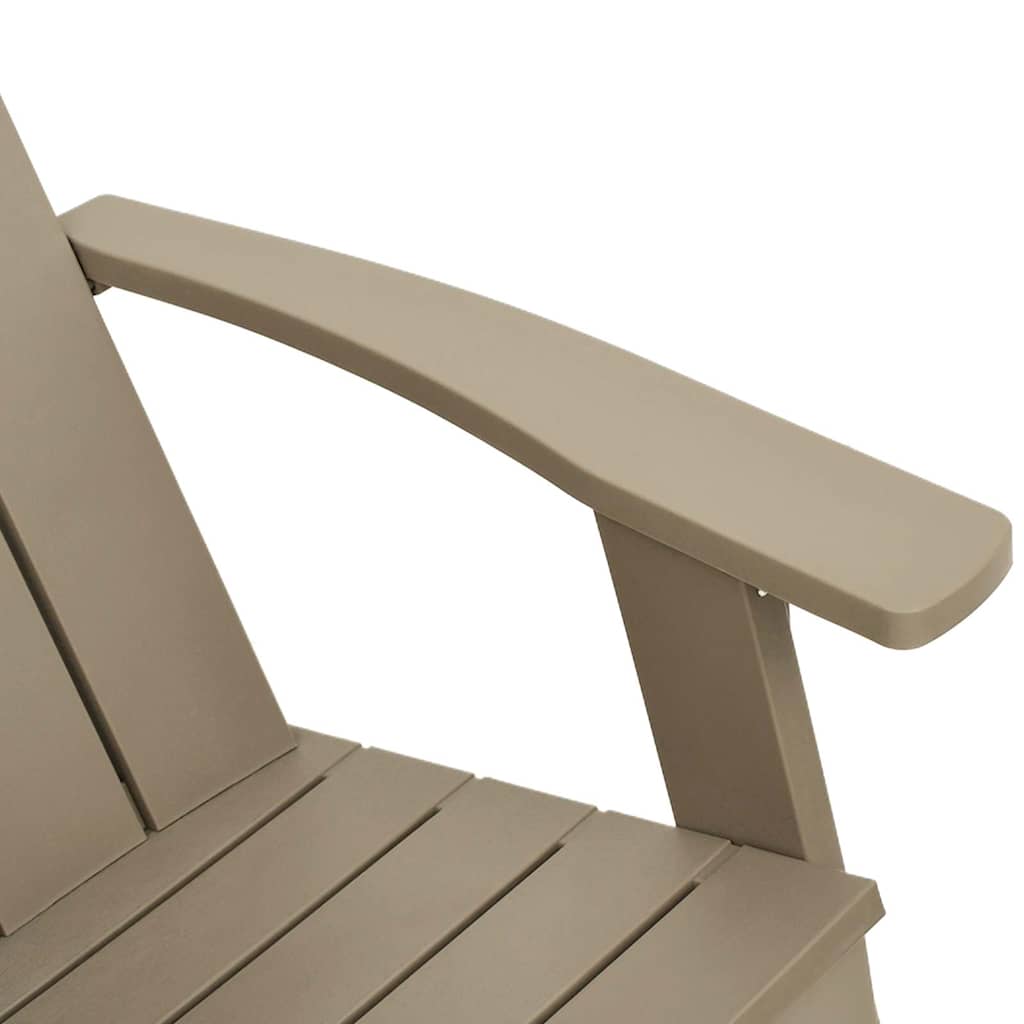 Vrtna stolica Adirondack svjetlosmeđa 75x88,5x89,5 cm PP