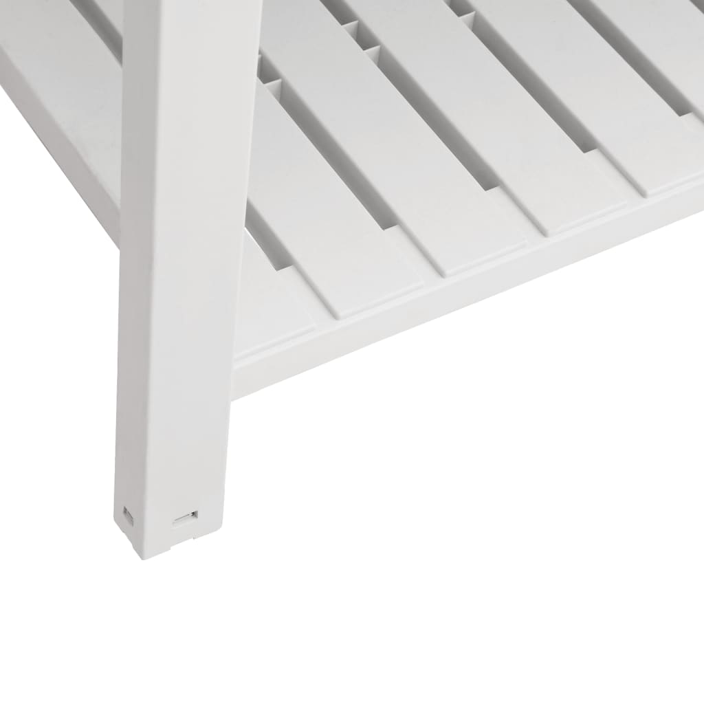 Povišena vrtna gredica bijela 110 x 45 x 79 cm od polipropilena