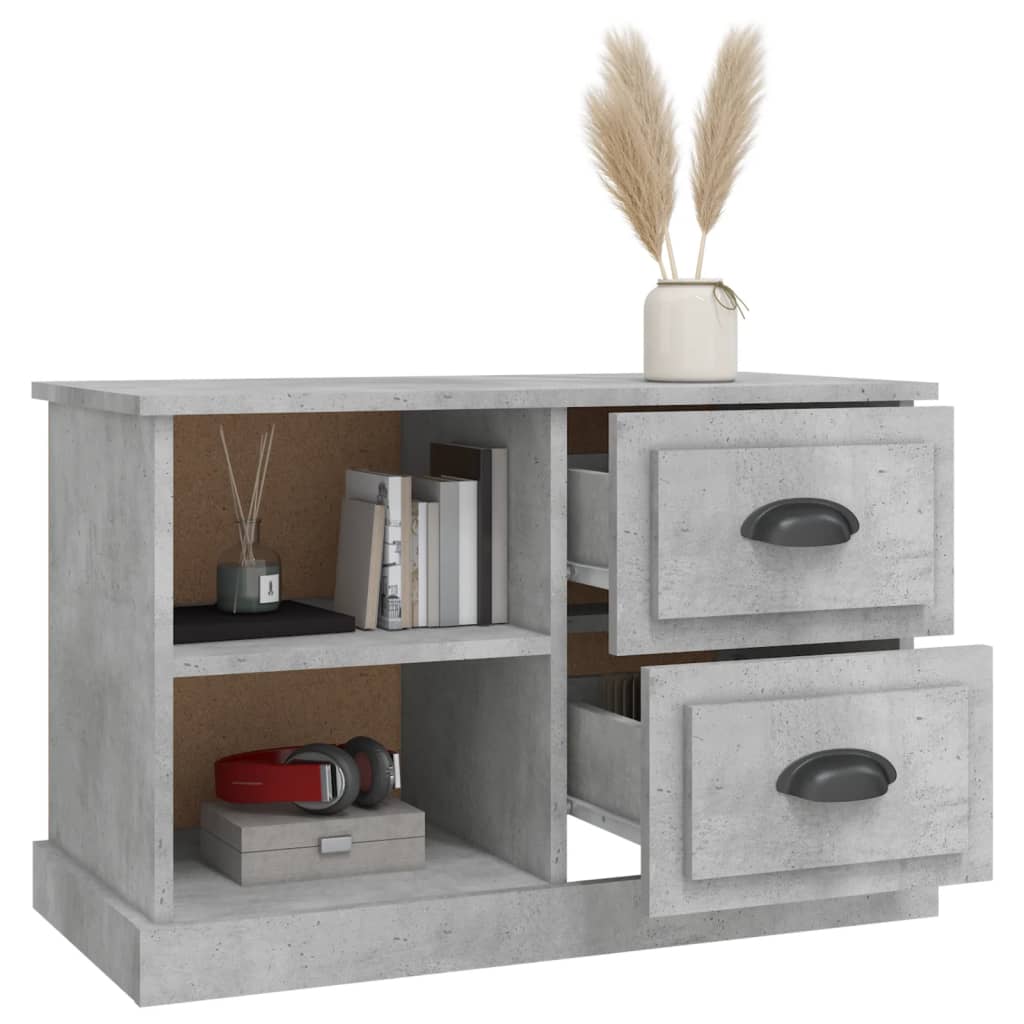 TV ormarić boja betona 73x35,5x47,5 cm konstruirano drvo