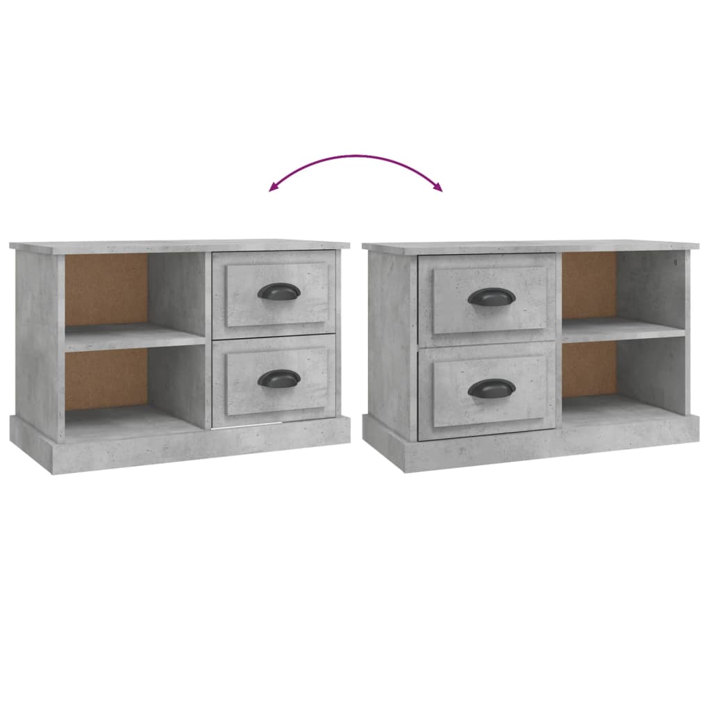 TV ormarić boja betona 73x35,5x47,5 cm konstruirano drvo