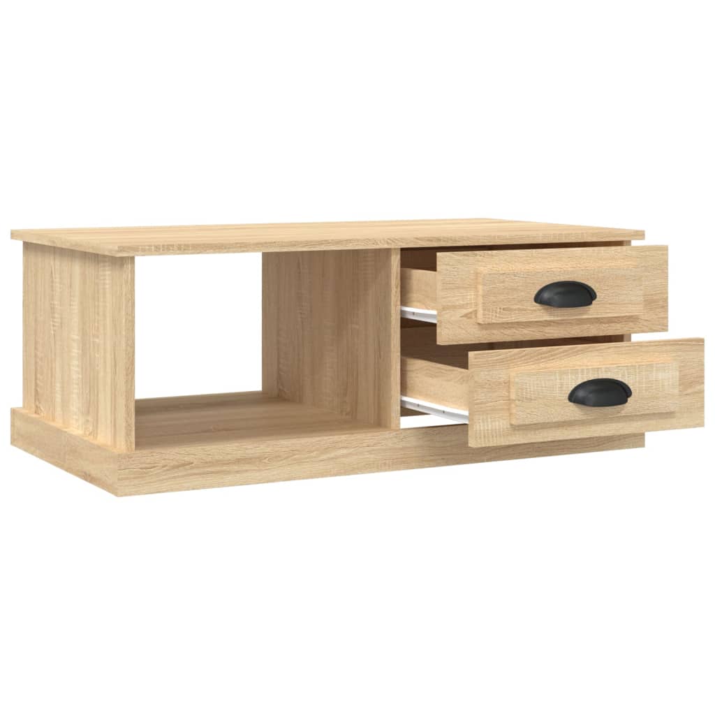 Stolić za kavu boja hrasta 90 x 50 x 35 cm konstruirano drvo