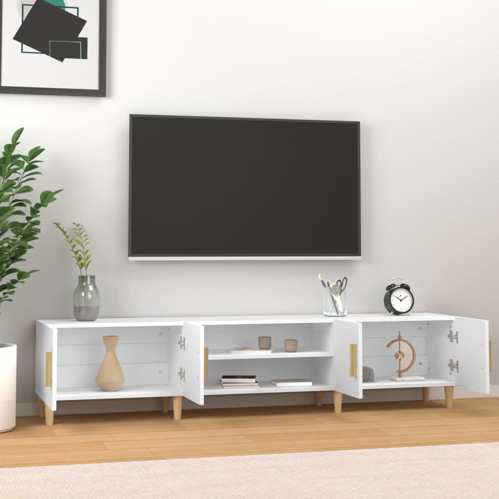 TV ormarić bijeli 180x31,5x40 cm inženjerski drvo