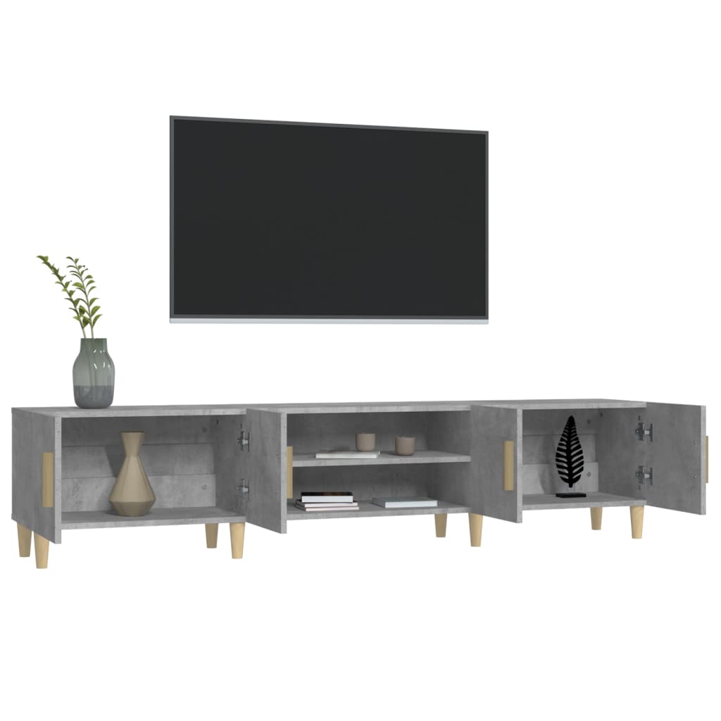 TV ormarić boja betona 180x31,5x40 cm od konstruiranog drva