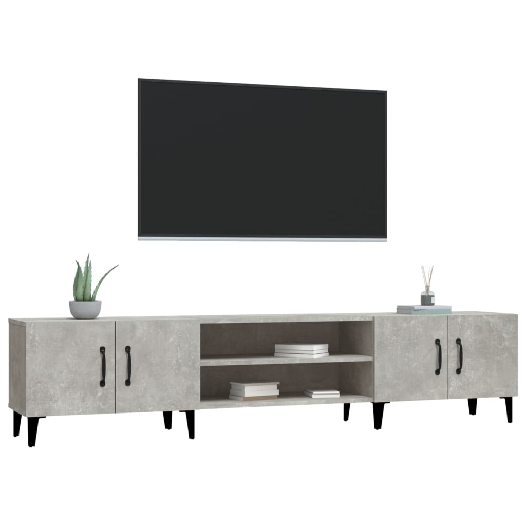 TV ormarić boja betona 180x31,5x40 cm od konstruiranog drva