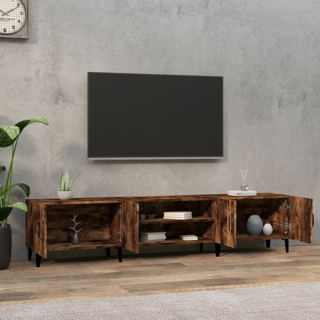 TV ormarić boja dimljenog hrasta 180x31,5x40 konstruirano drvo