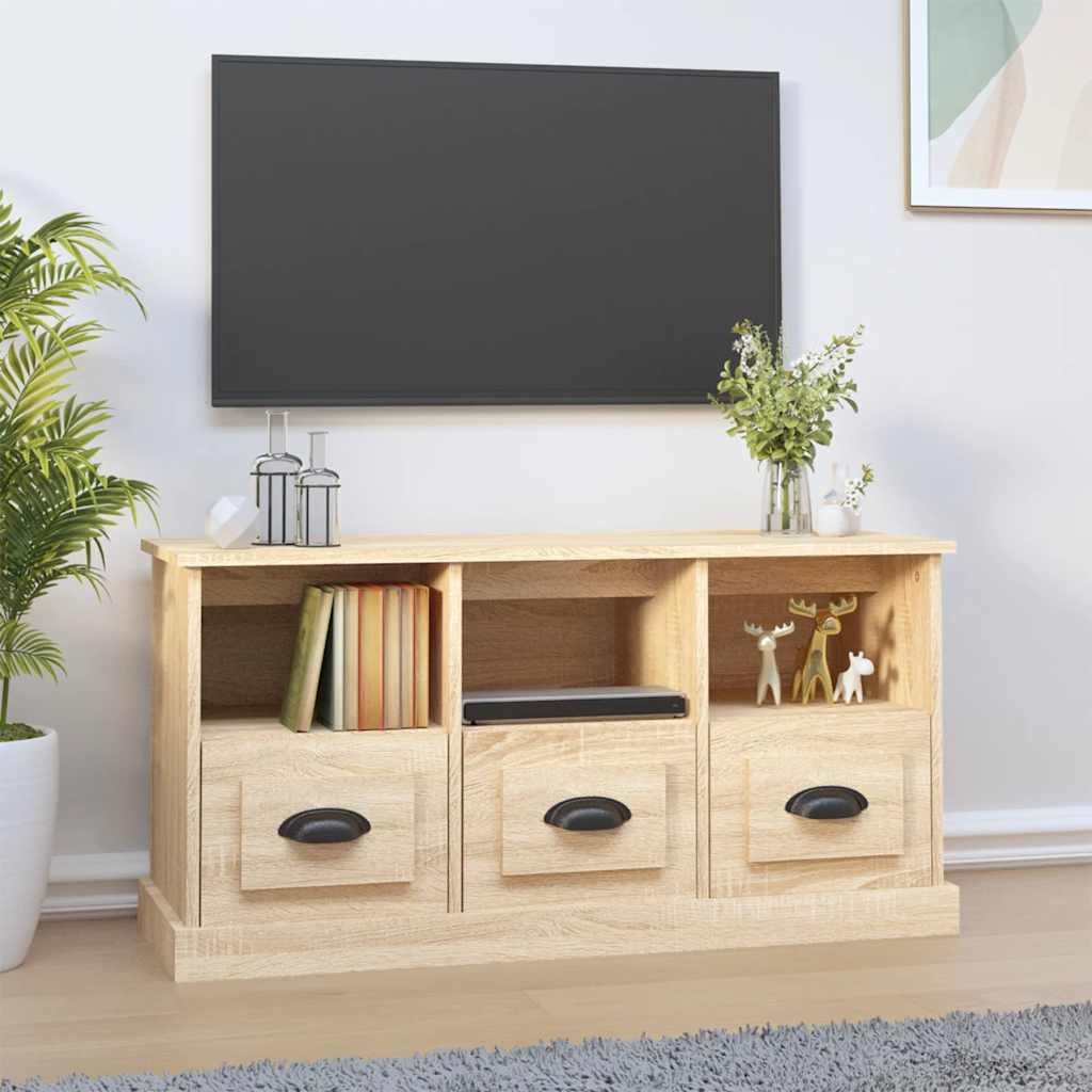 TV ormarić boja hrasta sonome 100x35x50 cm konstruirano drvo