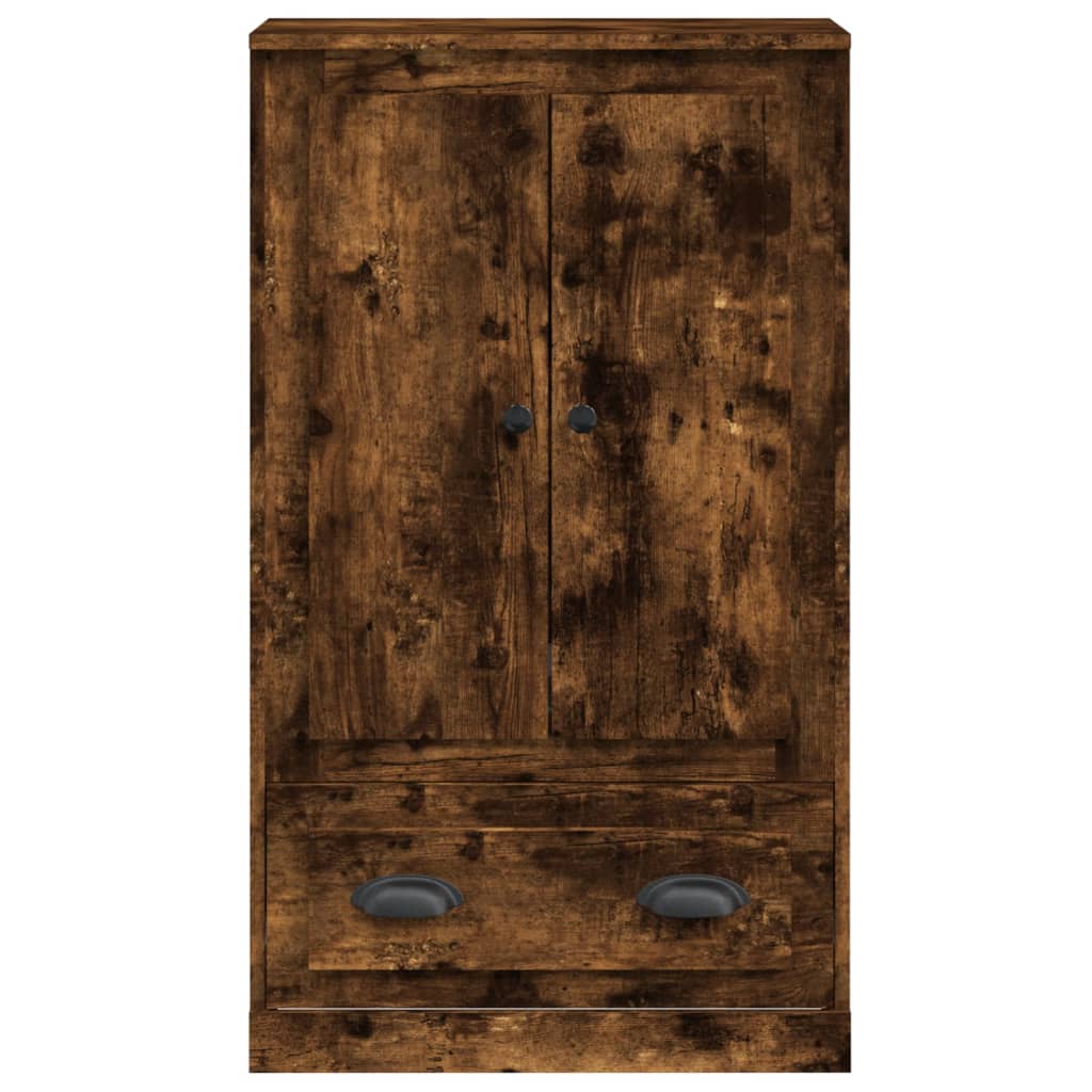 Visoka komoda dimljeni hrast 60x35,5x103,5cm konstruiranog drva