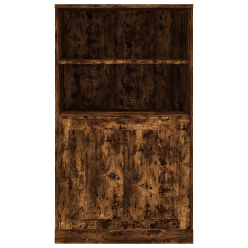 Visoka komoda dimljeni hrast 60x35,5x103,5cm konstruiranog drva