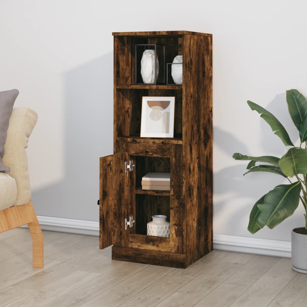 Visoka komoda boja hrasta 36x35,5x103,5 cm konstruirano drvo