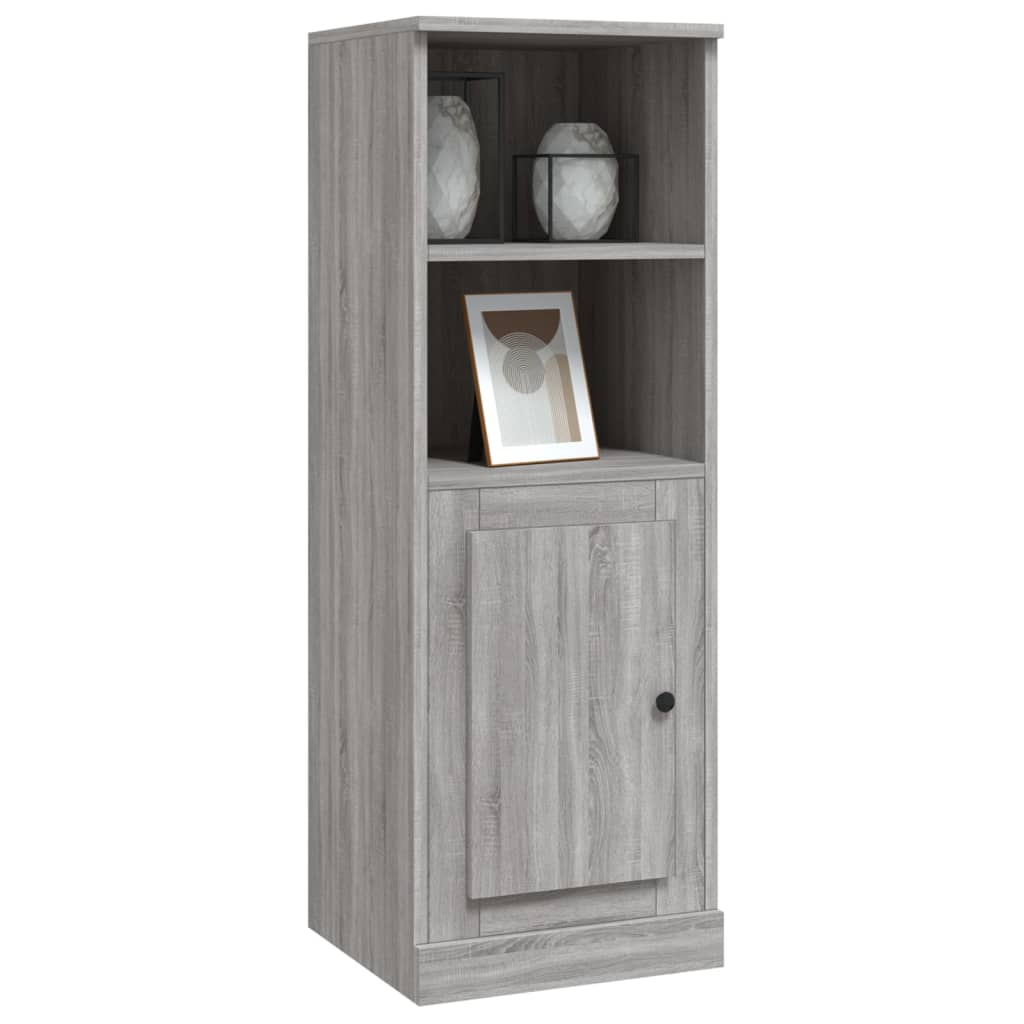 Visoka komoda siva sonome 36x35,5x103,5 cm konstruiranog drva