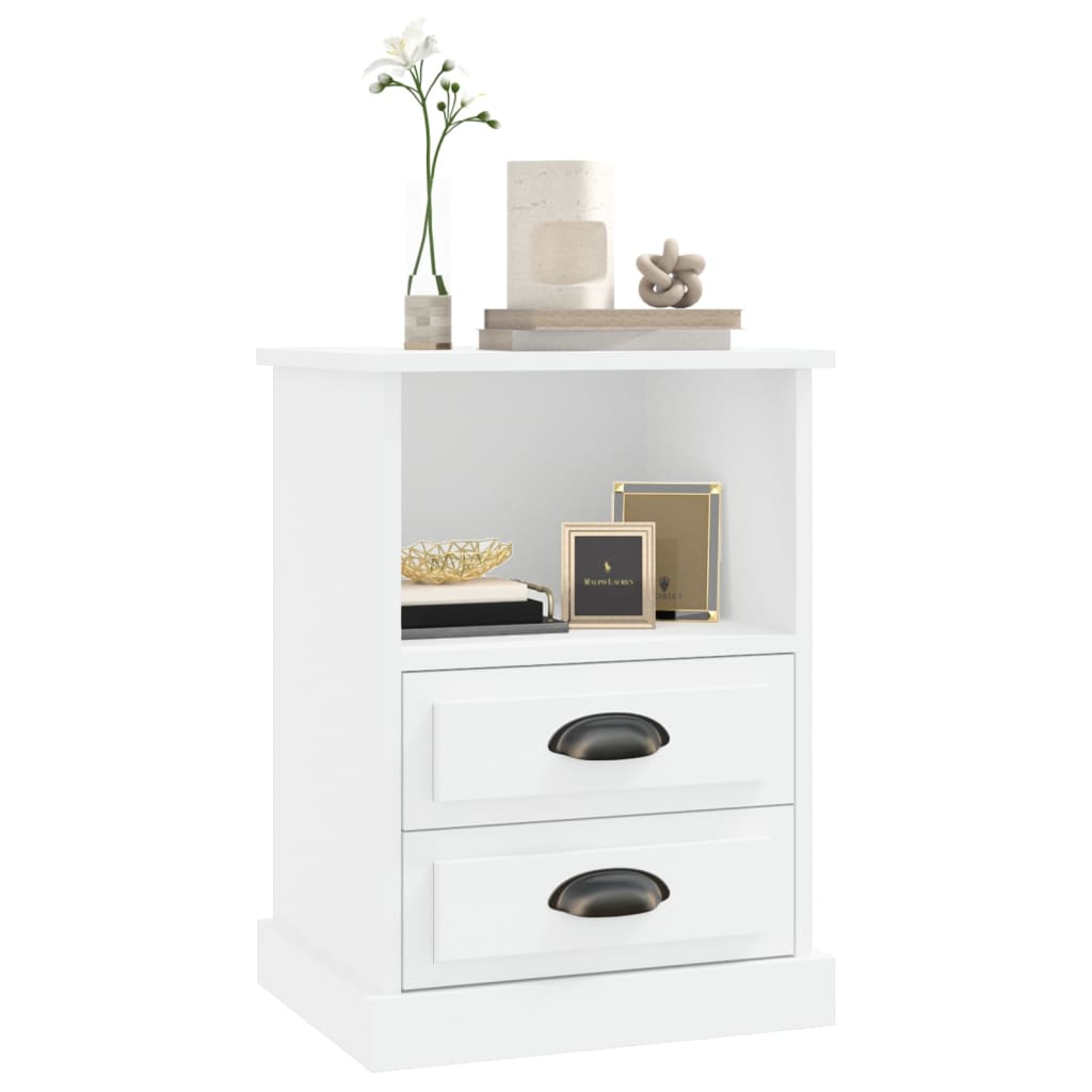 Noćni ormarić bijeli 43 x 36 x 60 cm
