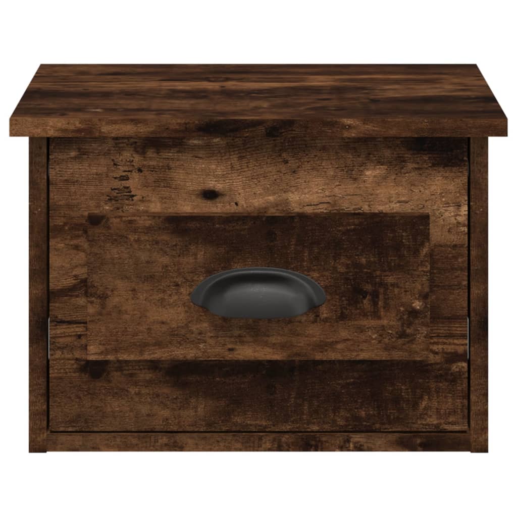 Zidni noćni ormarići 2 kom boja dimljenog hrasta 41,5x36x28 cm