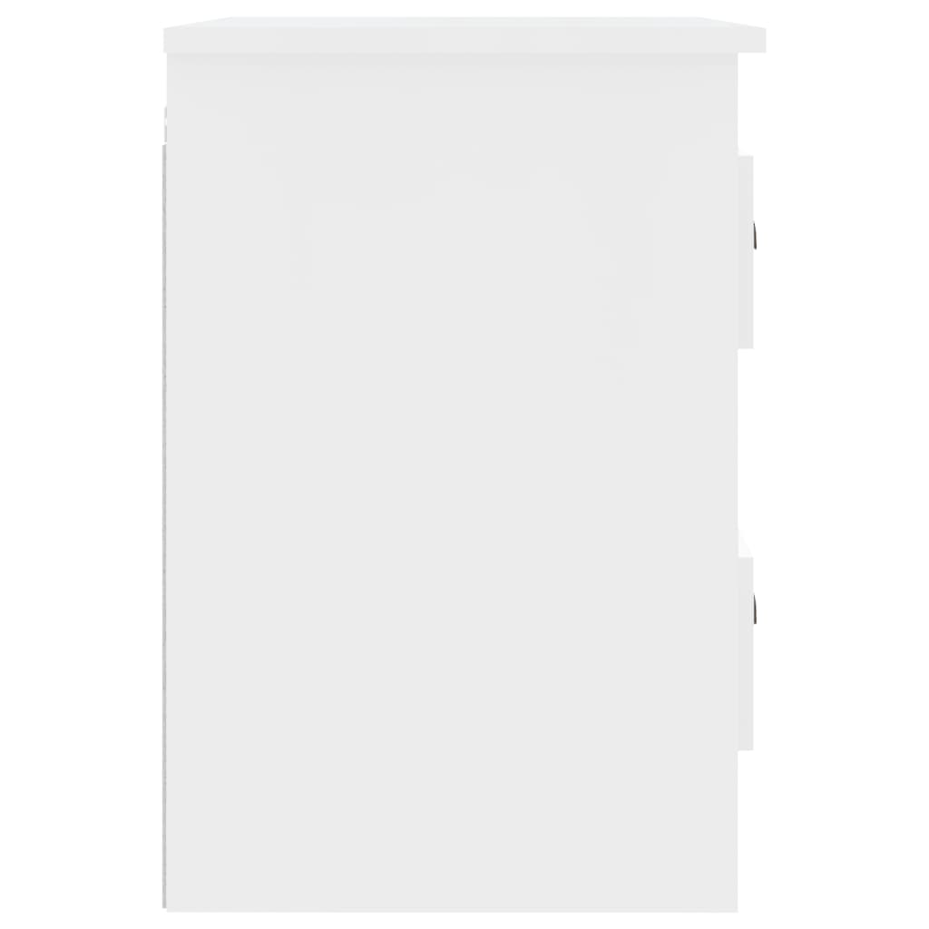 Zidni noćni ormarić bijeli visokog sjaja 41,5x36x53 cm