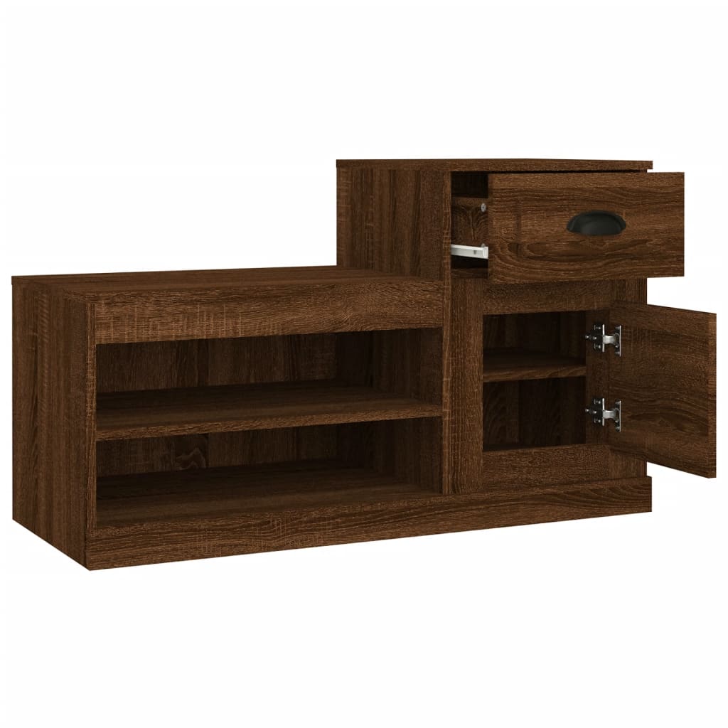 Ormarić za cipele boja hrasta 100x42x60 cm konstruirano drvo