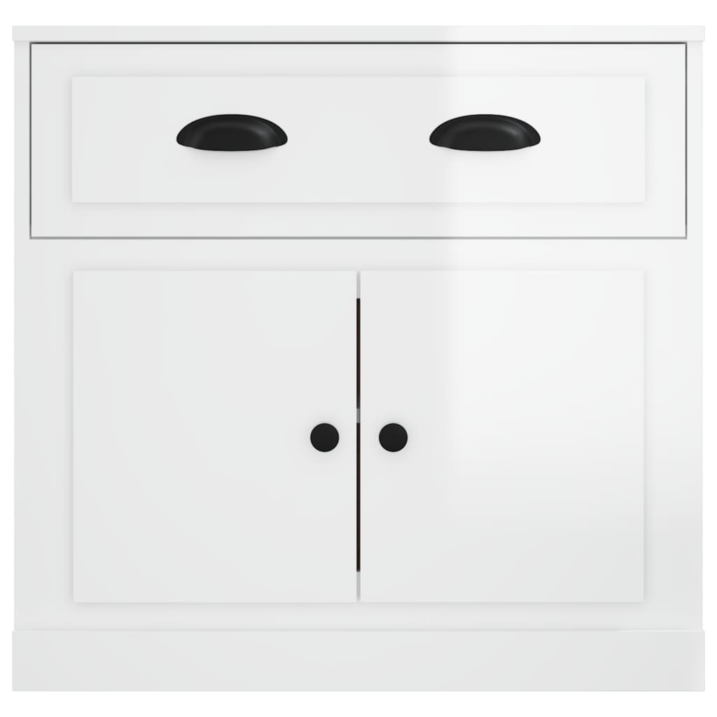 Komoda sjajna bijela 70x35,5x67,5 cm od konstruiranog drva
