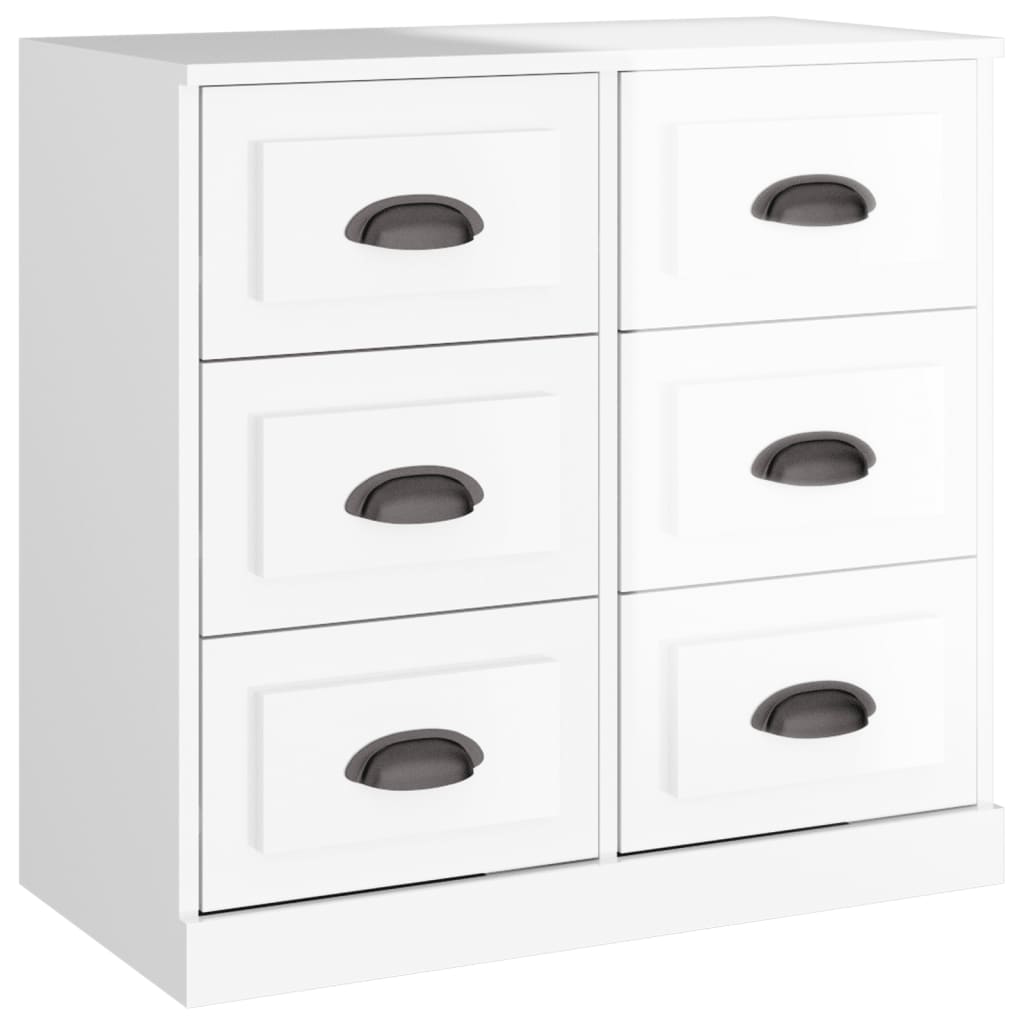 Komoda sjajna bijela 70x35,5x67,5 cm od konstruiranog drva