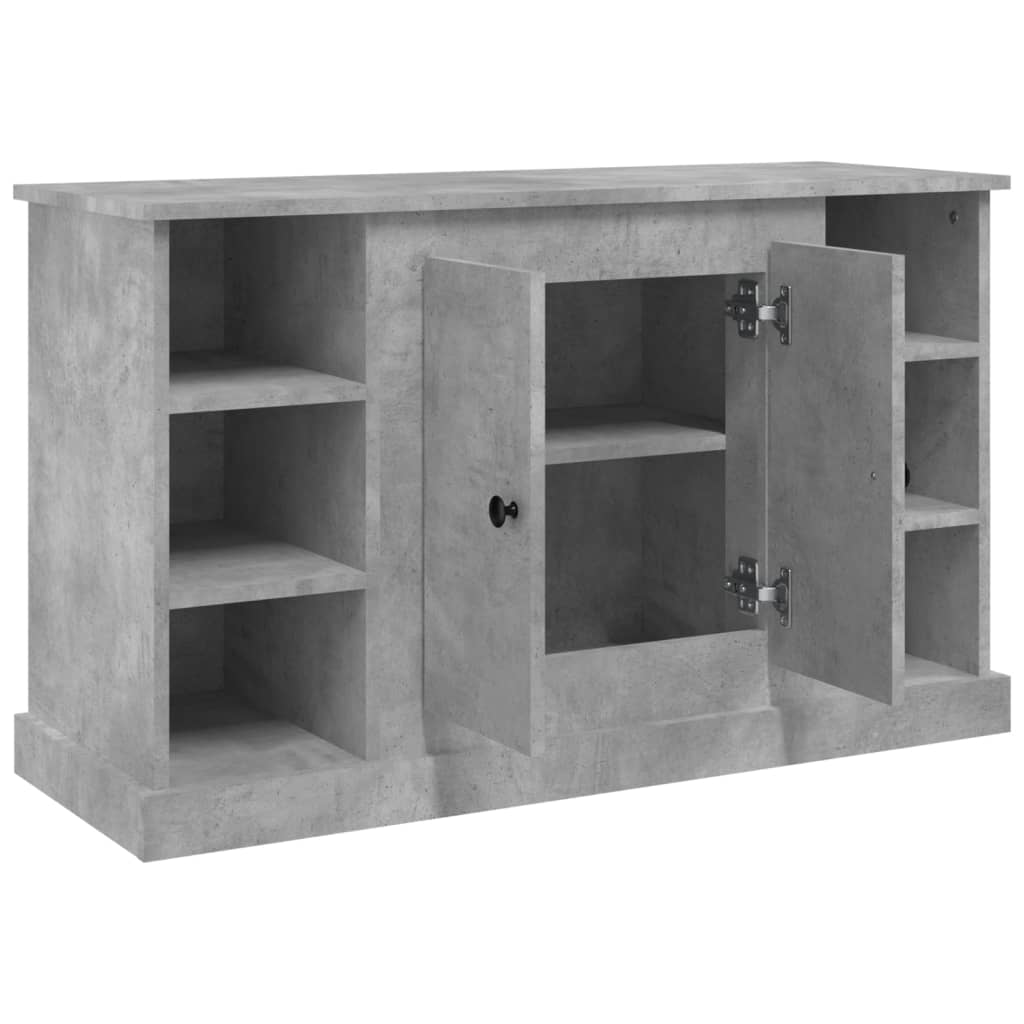 Komoda siva boja betona 100x35,5x60 cm od konstruiranog drva
