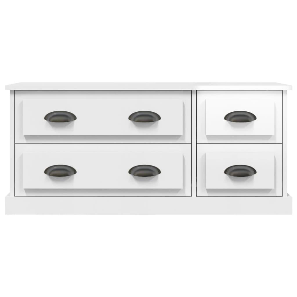 TV ormarić sjajni bijeli 100x35,5x45 cm od konstruiranog drva
