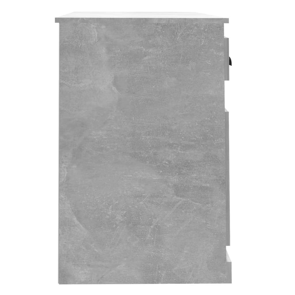 Radni stol s ladicom siva boja betona 115 x 50 x 75 cm drveni