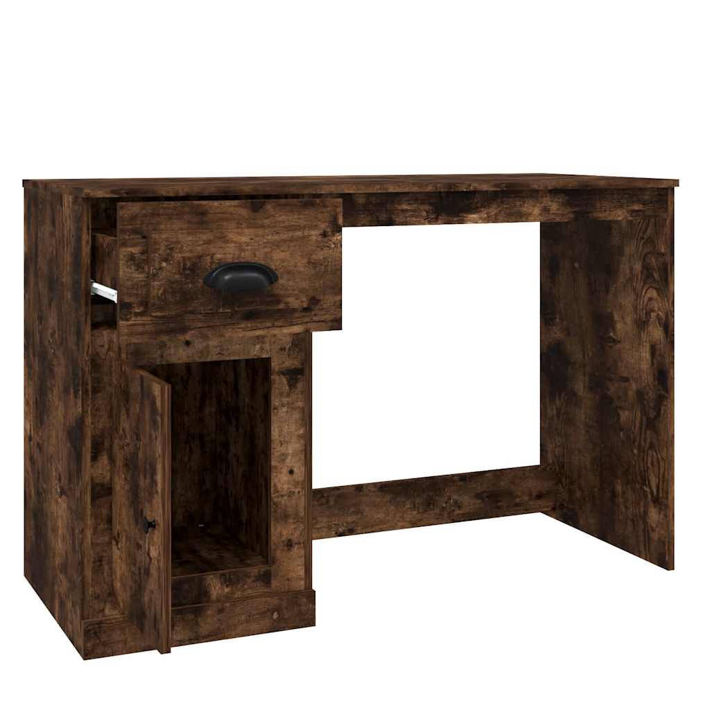 Radni stol s ladicom boja hrasta 115x50x75 cm konstruirano drvo