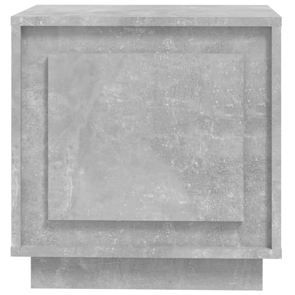 Noćni ormarić siva boja betona 44x35x45 cm konstruirano drvo